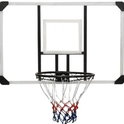 vidaXL Panneau de basket-ball Transparent 106x69x3 cm Polycarbonate