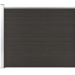 Clôtures & Barrières-vidaXL Panneau de clôture WPC 175x146 cm Noir