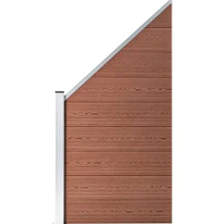 vidaXL Panneau de clôture WPC 95x(105-180) cm