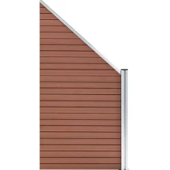 vidaXL Panneau de clôture WPC 95x(105-180) cm