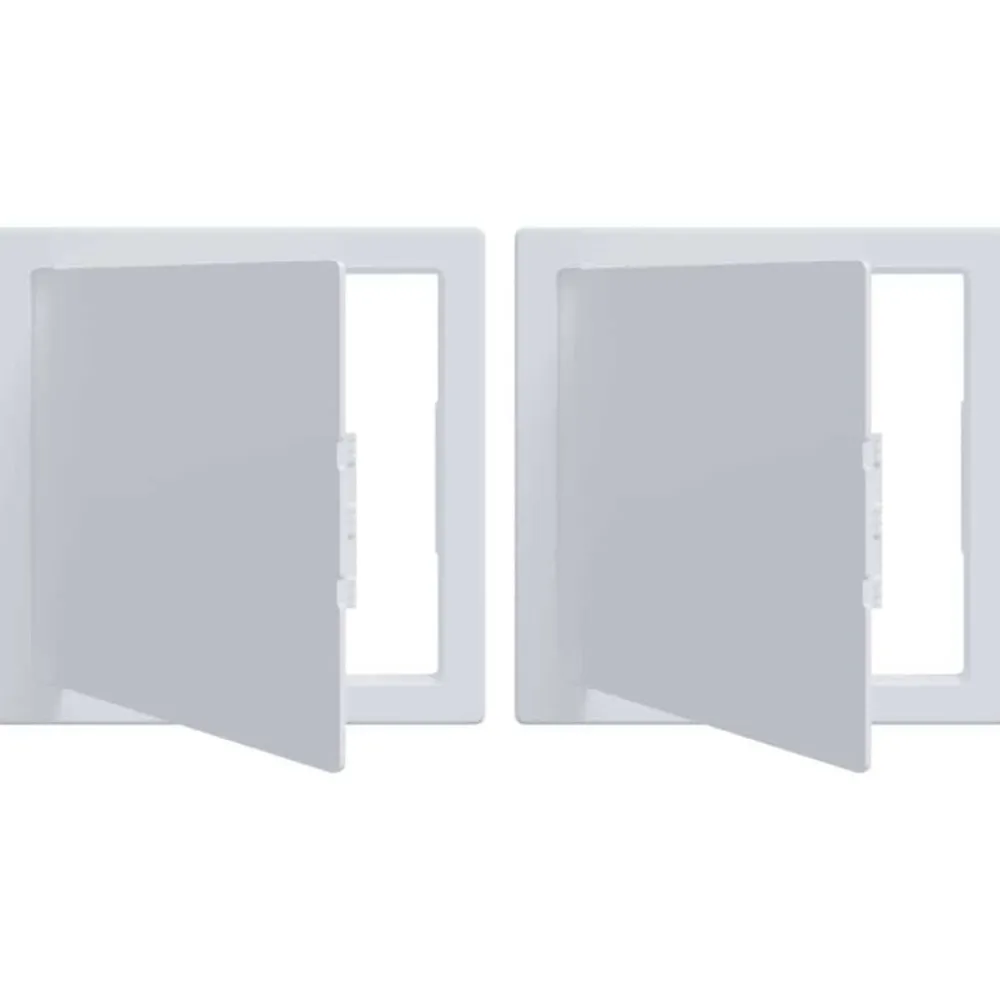 Matériaux De Construction-vidaXL Panneaux d'Accès 2 pcs Blanc 15 x 15 cm Plastic ABS