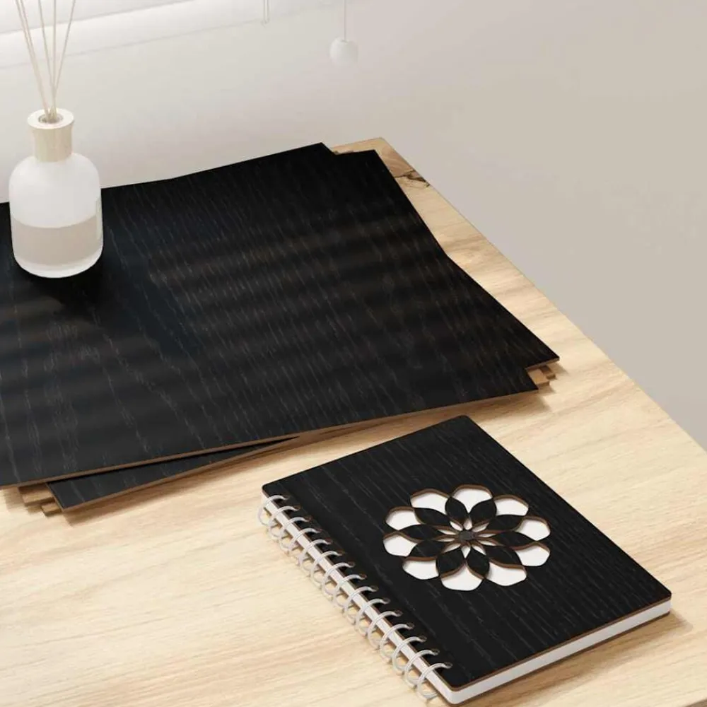 Arts & Loisirs-vidaXL Panneaux décoratifs 12 pcs Chêne noir 30 x 30 x 0,27 cm Chêne noir