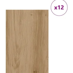 vidaXL Panneaux décoratifs 12 pcs Chêne artisanal 40 x 60 x 0,27 cm