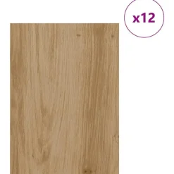 vidaXL Panneaux décoratifs 12 pcs Chêne artisanal 30 x 42 x 0,27 cm