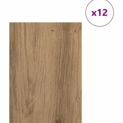 vidaXL Panneaux décoratifs 12 pcs Chêne artisanal 21 x 30 x 0,27 cm