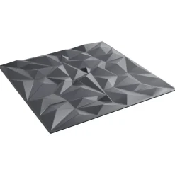 Matériaux De Construction-vidaXL Panneaux muraux 24 pcs Gris Améthyste 50 x 50 cm Mousse XPS Améthyste gris