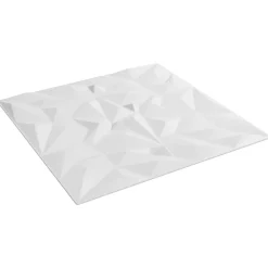 Matériaux De Construction-vidaXL Panneaux muraux 48 pcs 50 x 50 cm Mousse XPS Blanc