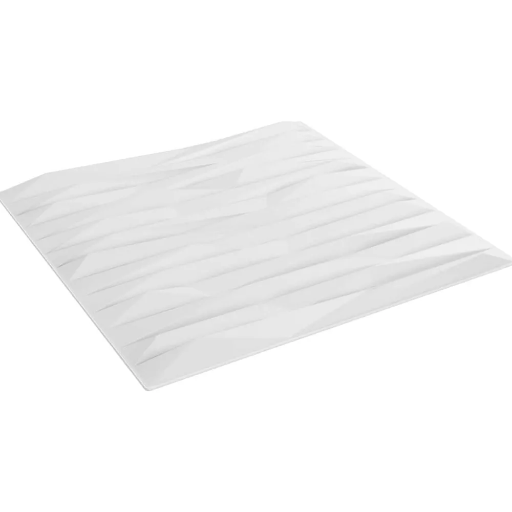 Matériaux De Construction-vidaXL Panneaux muraux 12 pcs 50 x 50 cm Mousse XPS Pierre blanche