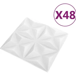 vidaXL Panneaux muraux 48 pcs 50 x 50 cm Mousse XPS