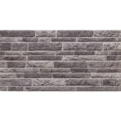 Matériaux De Construction-vidaXL Panneaux muraux 10 pcs 100 x 50 cm Mousse EPS Anthracite
