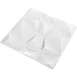 Matériaux De Construction-vidaXL Panneaux muraux 24 pcs 50 x 50 cm Mousse XPS Blanc diamant