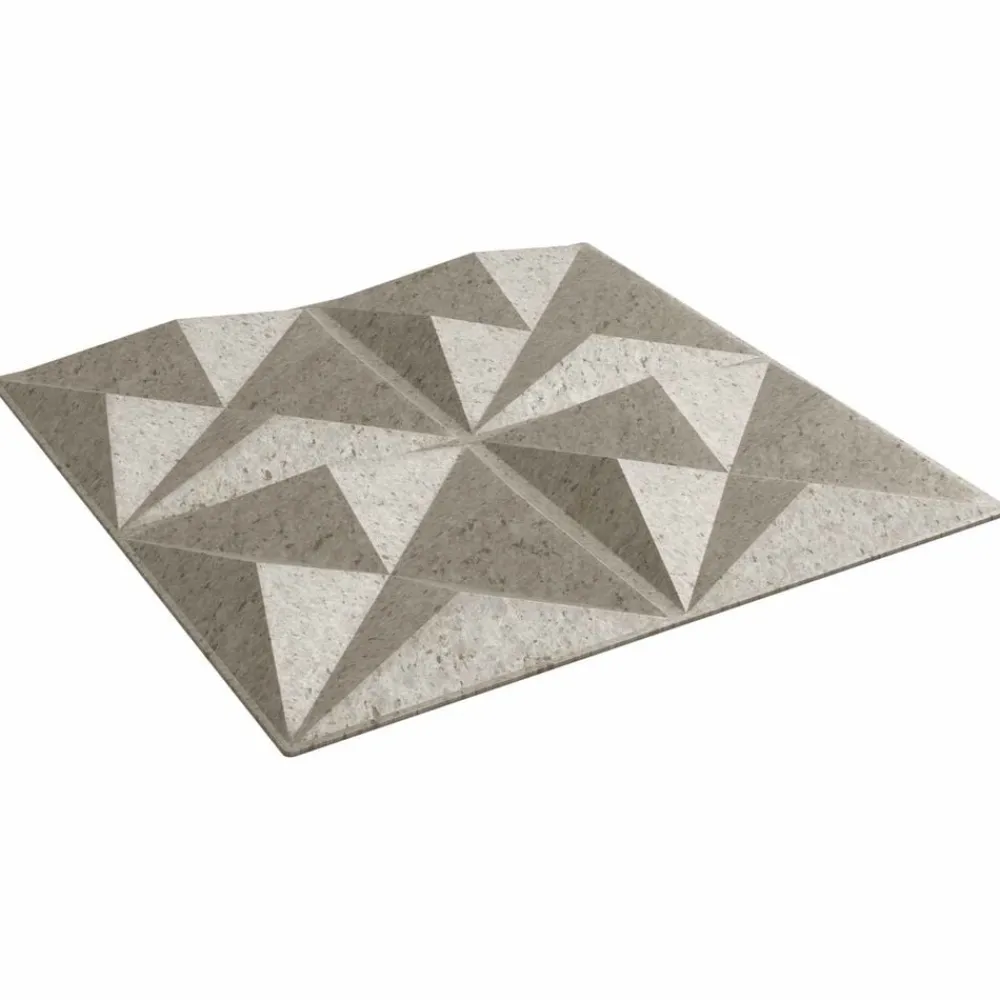 Matériaux De Construction-vidaXL Panneaux muraux 24 pcs 50 x 50 cm Mousse XPS Béton Origami