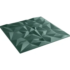 vidaXL Panneaux muraux 12 pcs Vert Améthyste 50 x 50 cm Mousse XPS