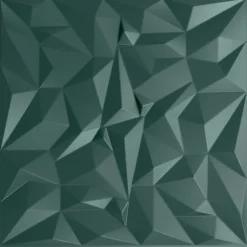 vidaXL Panneaux muraux 12 pcs Vert Améthyste 50 x 50 cm Mousse XPS