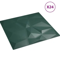 vidaXL Panneaux muraux 24 pcs 50 x 50 cm Mousse XPS