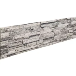 Matériaux De Construction-vidaXL Panneaux muraux 10 pcs 100 x 25 cm Mousse EPS Gris clair