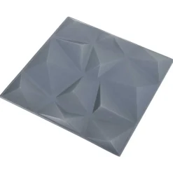 Matériaux De Construction-vidaXL Panneaux muraux 12 pcs Origami Gris 50 x 50 cm Mousse XPS Gris origami
