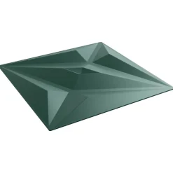 vidaXL Panneaux muraux Étoile 48 pcs Vert Étoile 50 x 50 cm Mousse XPS