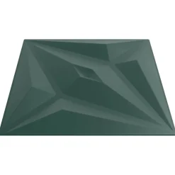 vidaXL Panneaux muraux Étoile 48 pcs Vert Étoile 50 x 50 cm Mousse XPS