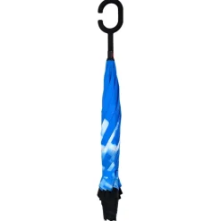 vidaXL Parapluie à poignée en C Noir 108 cm