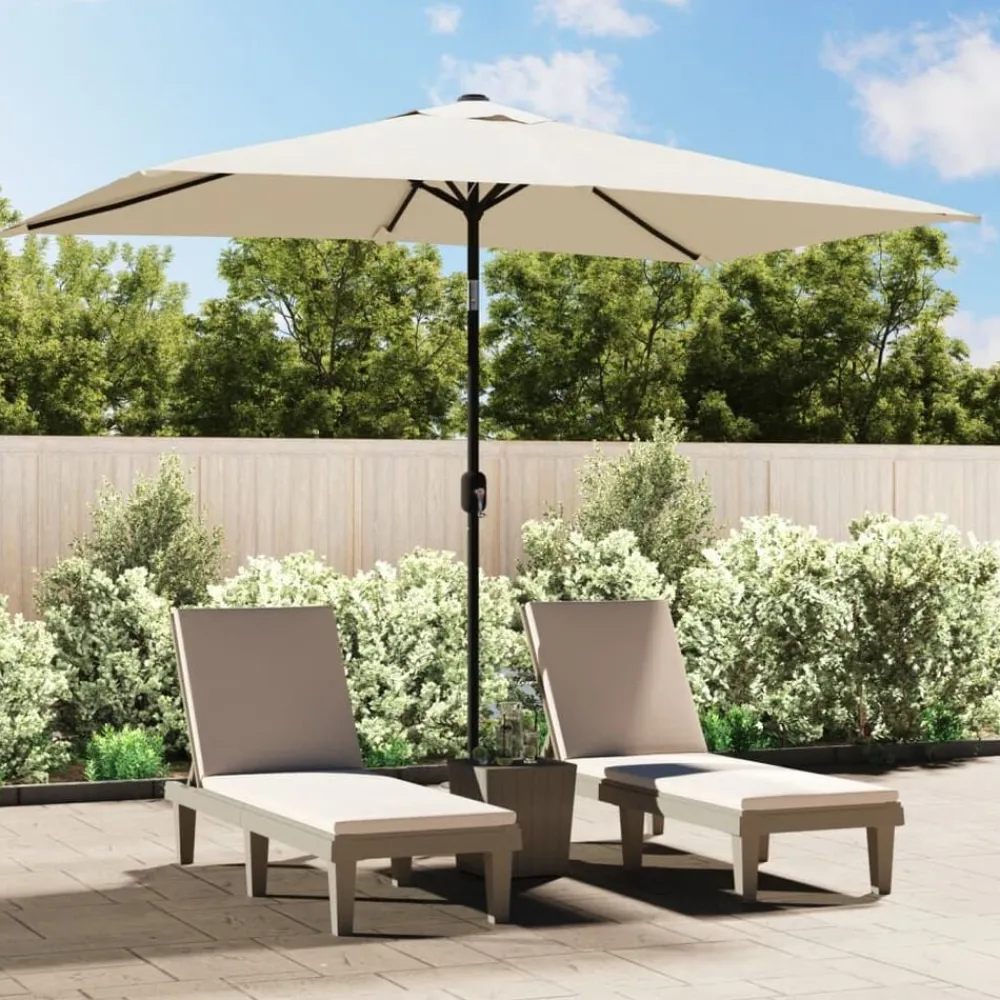 vidaXL Parasol 200 x 300 cm sable Rectangulaire
