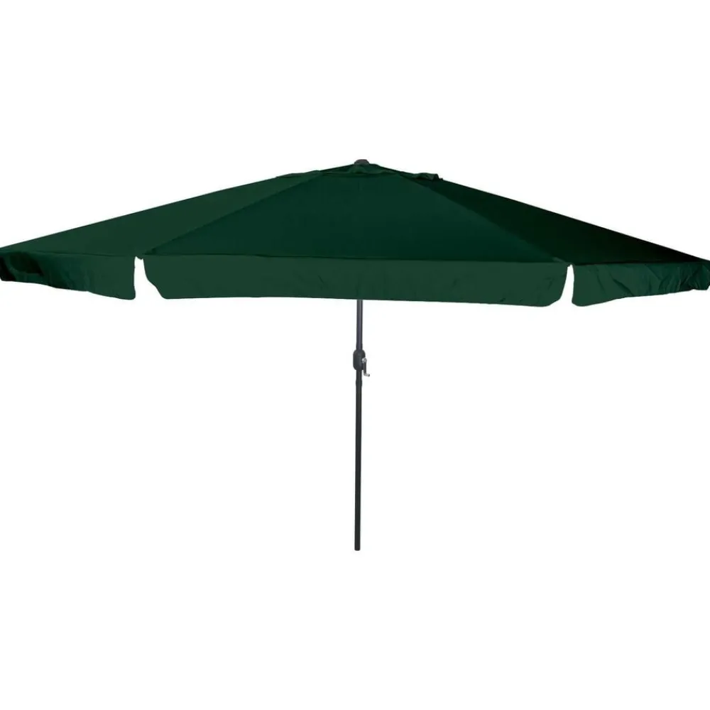 Pelouses & Jardins-vidaXL Parasol de jardin 394 x 394 x 248 cm Polyester et Acier Vert