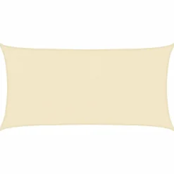 vidaXL Parasol en PEHD rectangulaire 2x4 m Crème