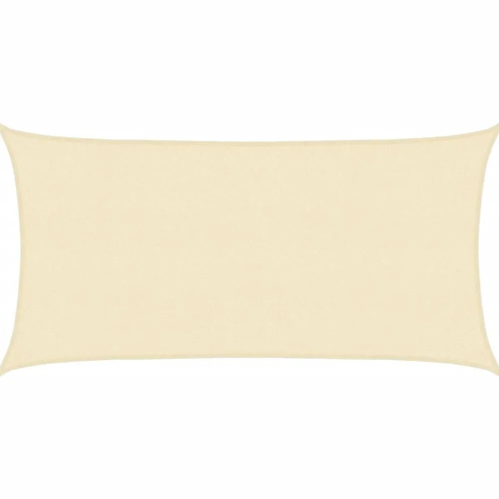 vidaXL Parasol en PEHD rectangulaire 2x4 m Crème