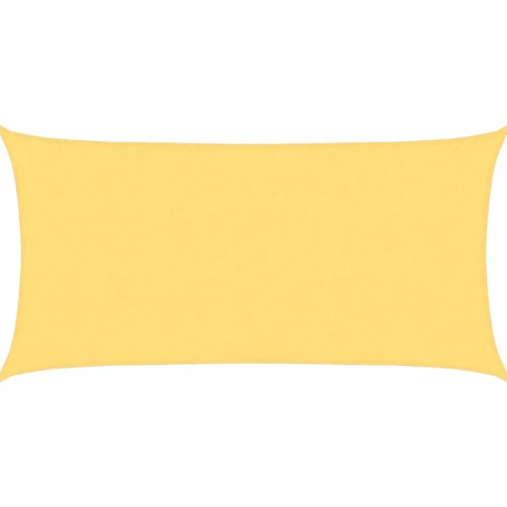Pelouses & Jardins-vidaXL Parasol en PEHD rectangulaire 2x4 m Beige