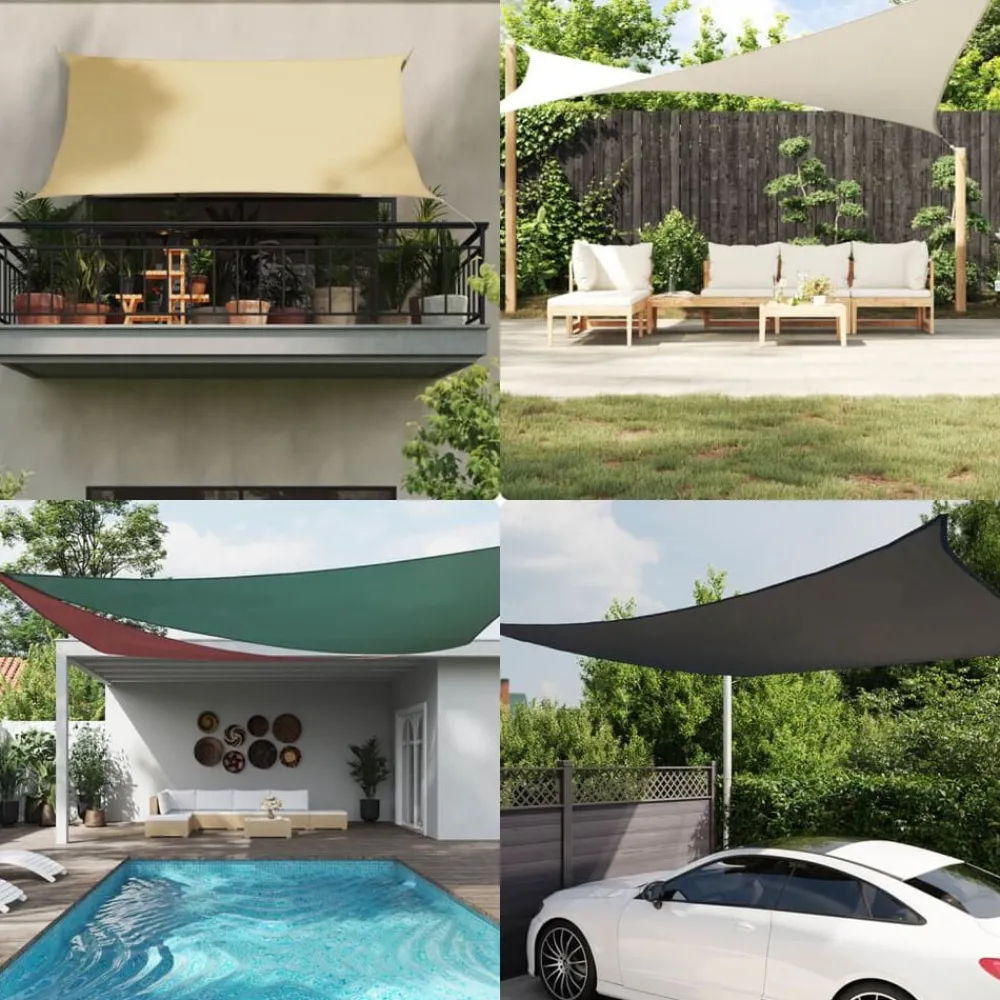 Pelouses & Jardins-vidaXL Parasol en tissu oxford carré 3,6 x 3,6 m Beige