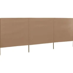 vidaXL Paravent 3 panneaux Tissu 400 x 120 cm