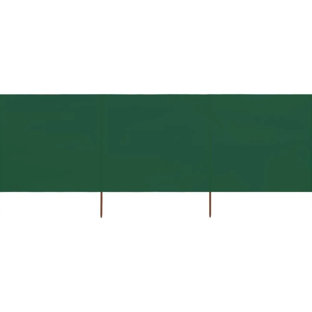 Pelouses & Jardins-vidaXL Paravent 3 panneaux Tissu 400 x 120 cm Vert