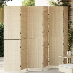 Séparateurs De Pièces-vidaXL Paravent 292 x 180 cm polyrotin Beige