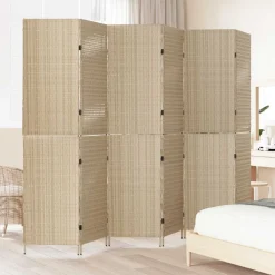 Séparateurs De Pièces-vidaXL Paravent 292 x 180 cm polyrotin Beige
