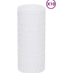 Clôtures & Barrières-vidaXL Paravents de balcon 10 pcs 255x19 cm résine tressée Blanc