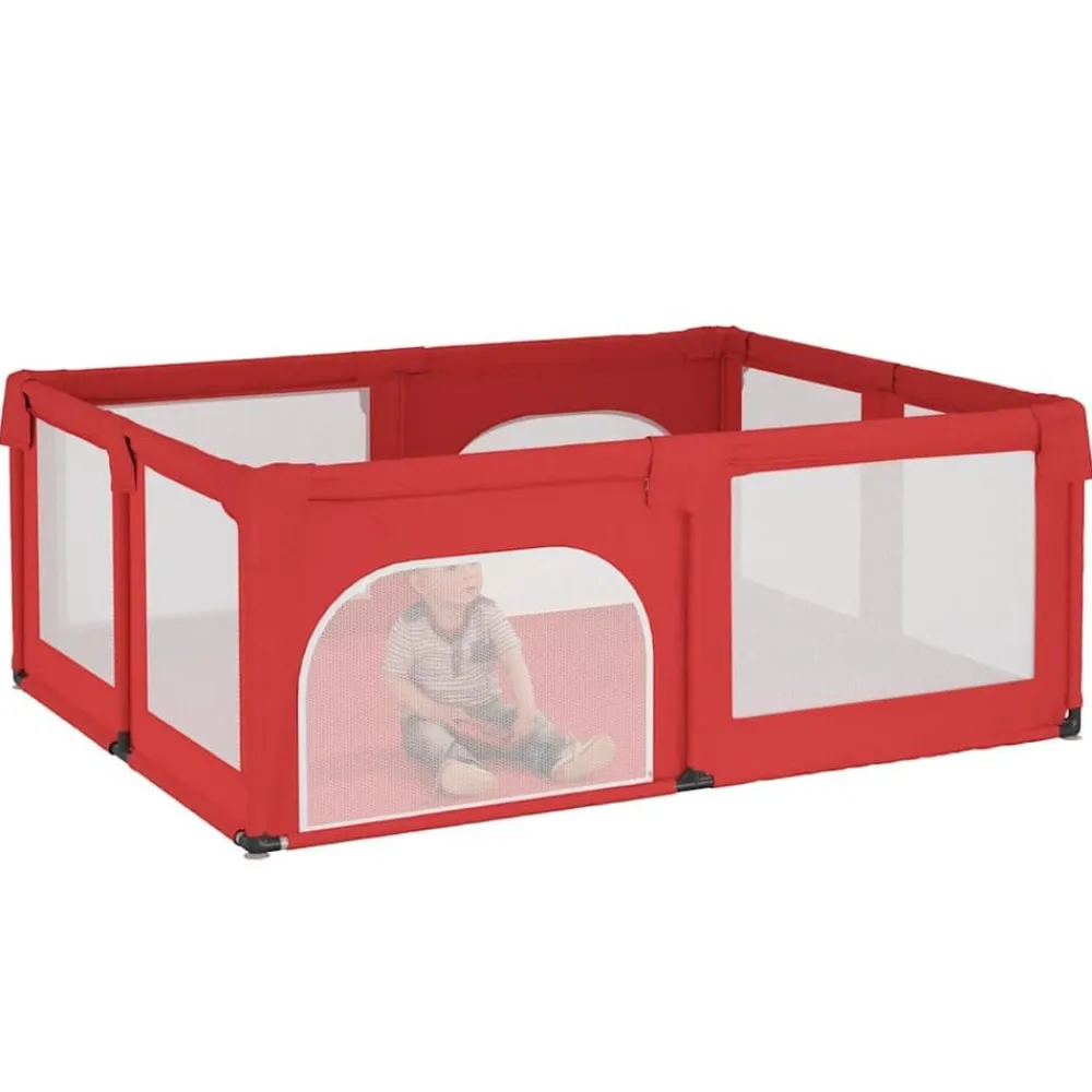 vidaXL Parc pour bébé avec 2 portes Tissu Oxford