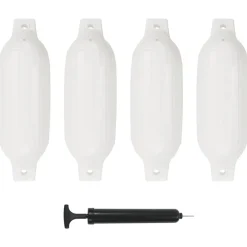 Pièces Détachées Pour Véhicules-vidaXL Pare-choc de bateau 4 pcs 41x11,5 cm PVC Blanc
