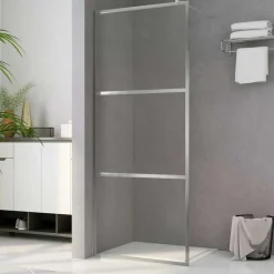 vidaXL Paroi de douche à l'italienne à verre ESG transparent 80x195 cm