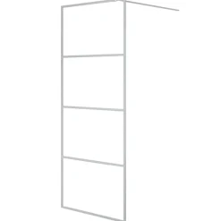 Plomberie-vidaXL Paroi de douche é 80x195 cm Verre ESG transparent Argent