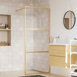 vidaXL Paroi de douche avec verre ESG transparent 80x195 cm