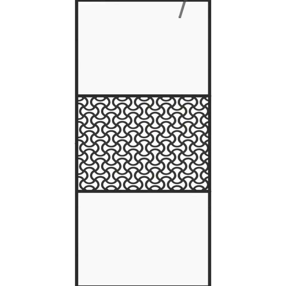 Plomberie-vidaXL Paroi de douche avec verre ESG transparent 80x195 cm Noir