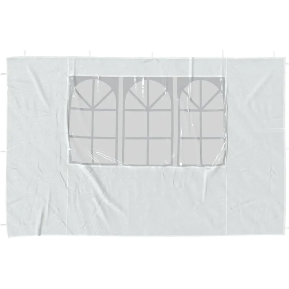 vidaXL Paroi de tente de réception 2 pcs avec fenêtre PE