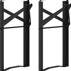 Accessoires Pour Fauteuils-vidaXL Pattes de Banc à Bière Noir Acier enduit de poudre