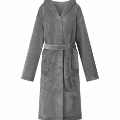 vidaXL Peignoir avec capuche s Flanelle