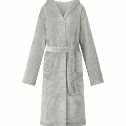 vidaXL Peignoir avec capuche s Flanelle