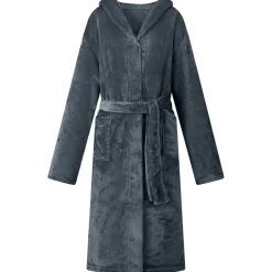 vidaXL Peignoir avec capuche s Flanelle