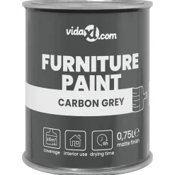 vidaXL Peinture pour meubles Gris 0,75 L Impression murale