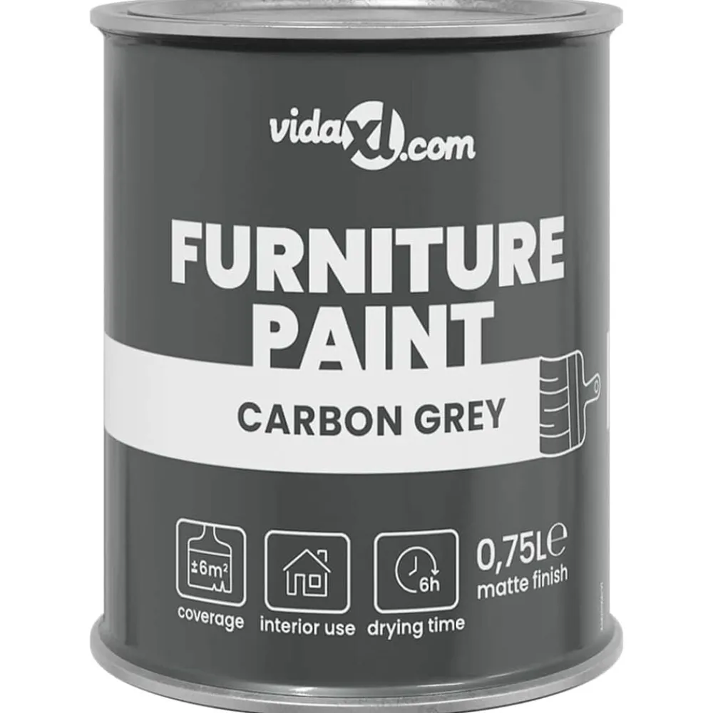 vidaXL Peinture pour meubles Gris 0,75 L Impression murale