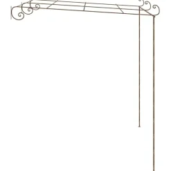 Pelouses & Jardins-vidaXL Pergola de jardin Marron antique 3x3x2,5 m Fer