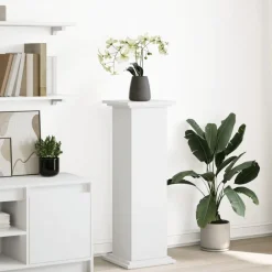 vidaXL Piédestal avec rangement 31x30x90 cm bois d'ingénierie